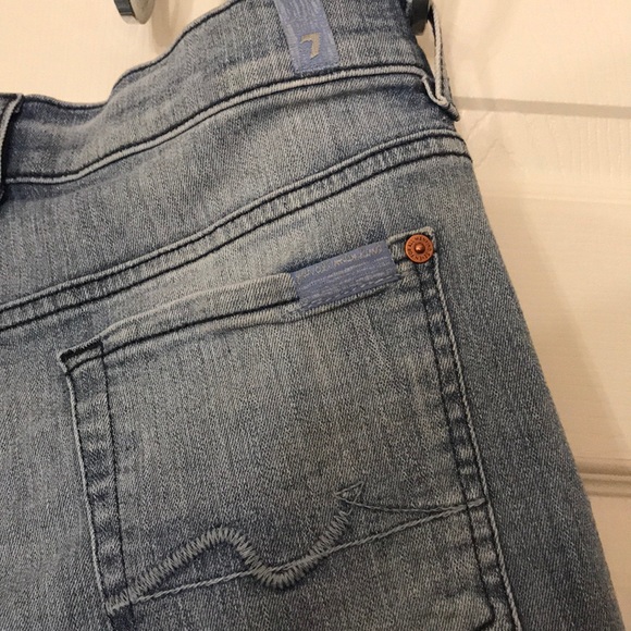 7 For All Mankind Denim Shorts - Picture 7 of 8